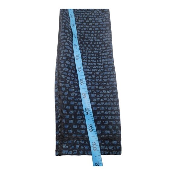 Lululemon Pant Women 6 Wunder Under III Shatter Weave Desert Teal Alberta Lake - Picture 4 of 8